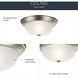 Independence 2 Light 13 inch Brushed Nickel Flush Mount Light Ceiling Light